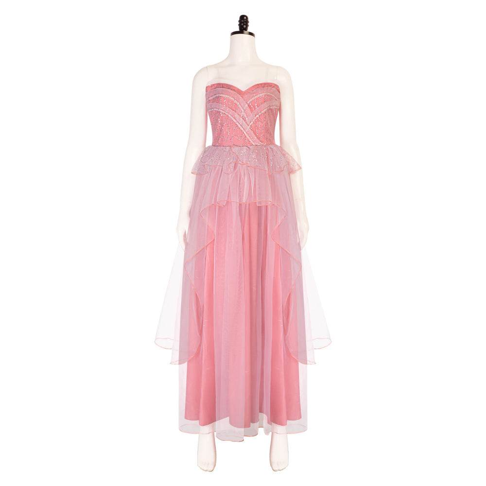 Wicked Glinda Pink Women Dress Outfit Carnival Cosplay Costume - Ecosfun
