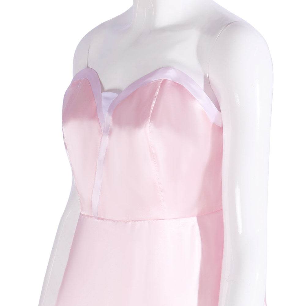 Wicked Glinda Women Pink Suspender Dress Outfit Carnival Cosplay Costume - Ecosfun