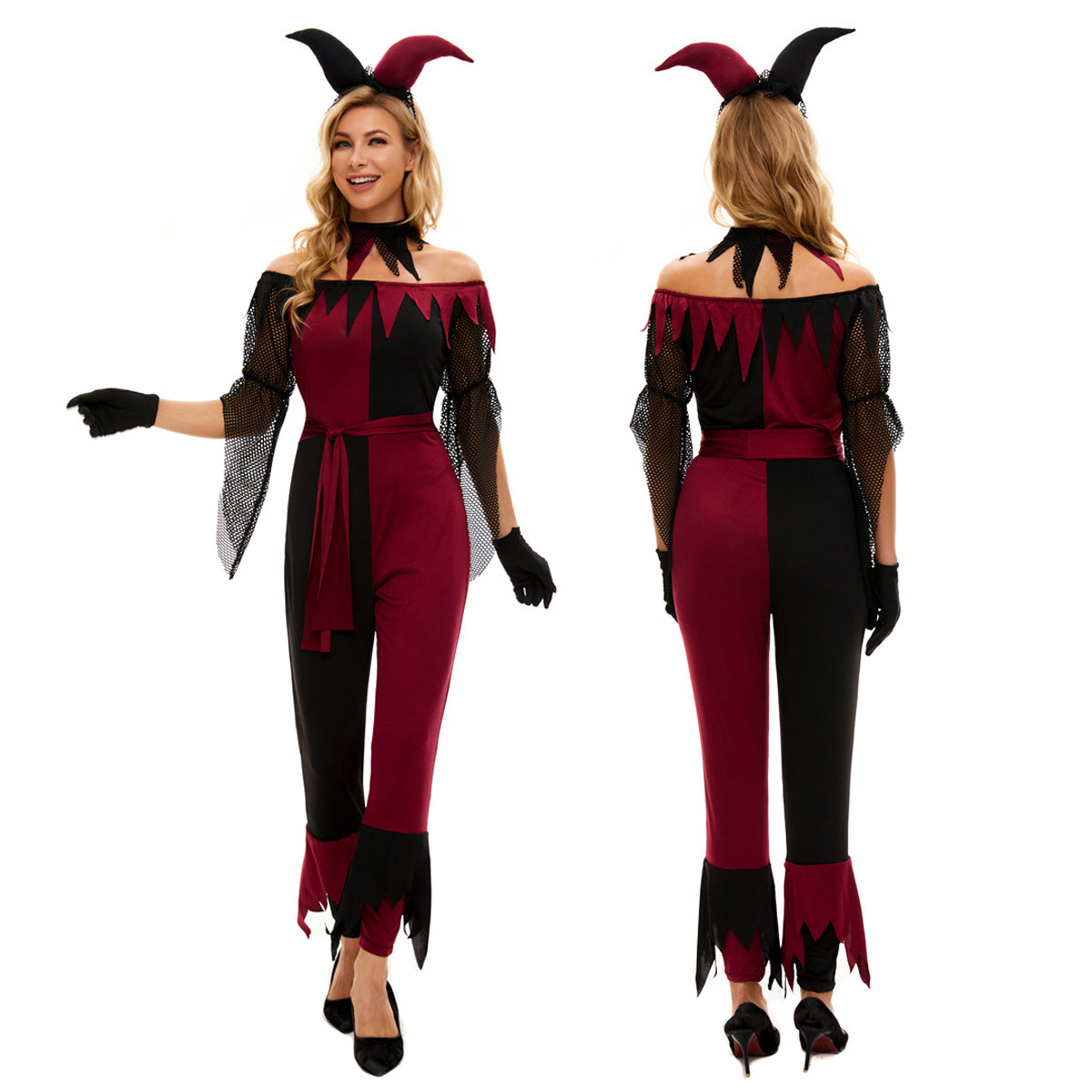 Disfraz de payaso psicópata de Suicide Squad para mujer Halloween