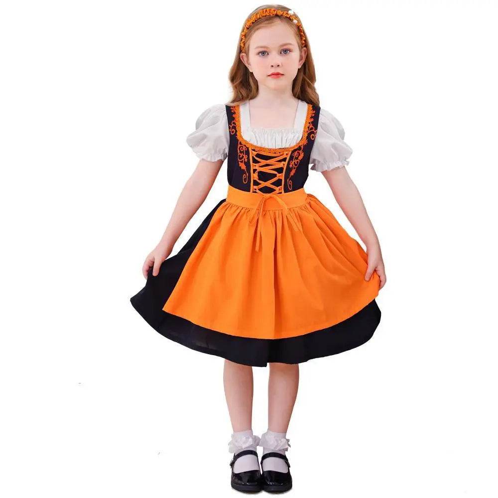 German Oktoberfest Halloween Costumes Matching Girls Pet Dog Outfits - Ecosfun