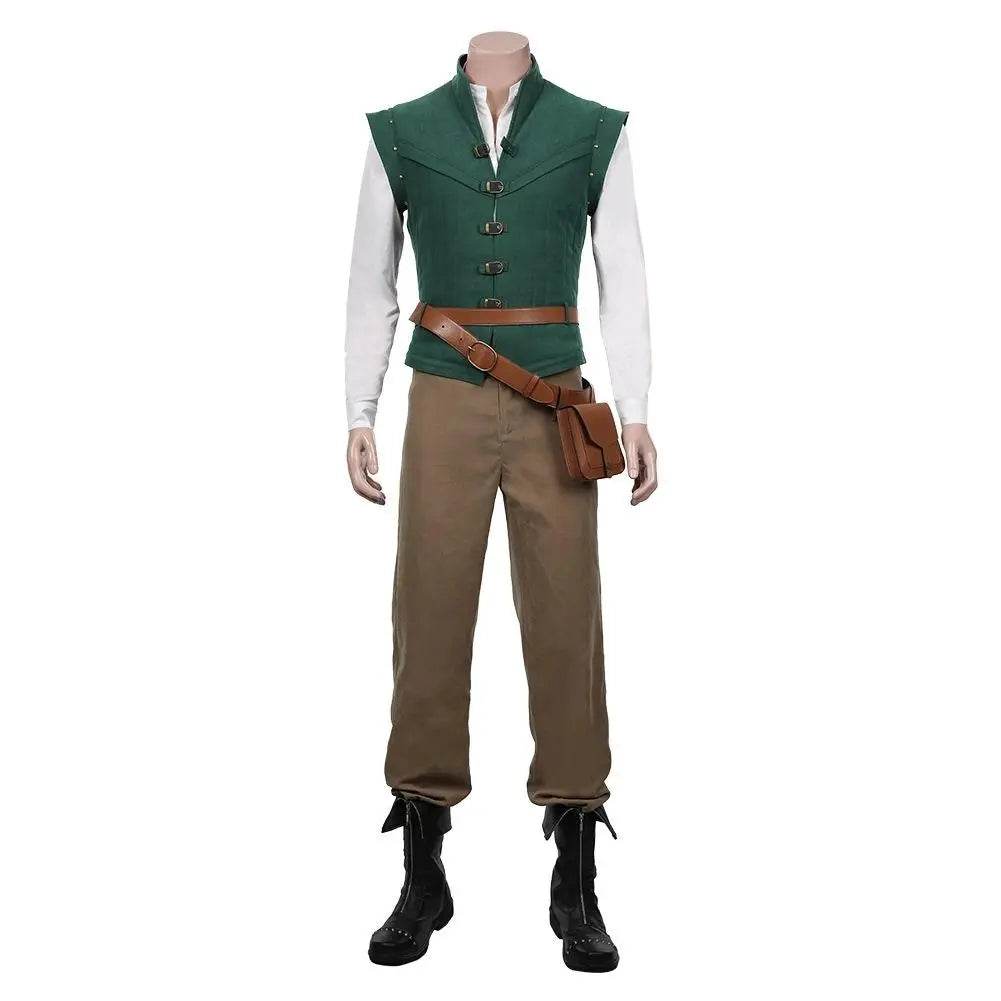 Men Tangled-Flynn Rider Cosplay Costume Vest Shirt Outfits Halloween Carnival Suit - Ecosfun