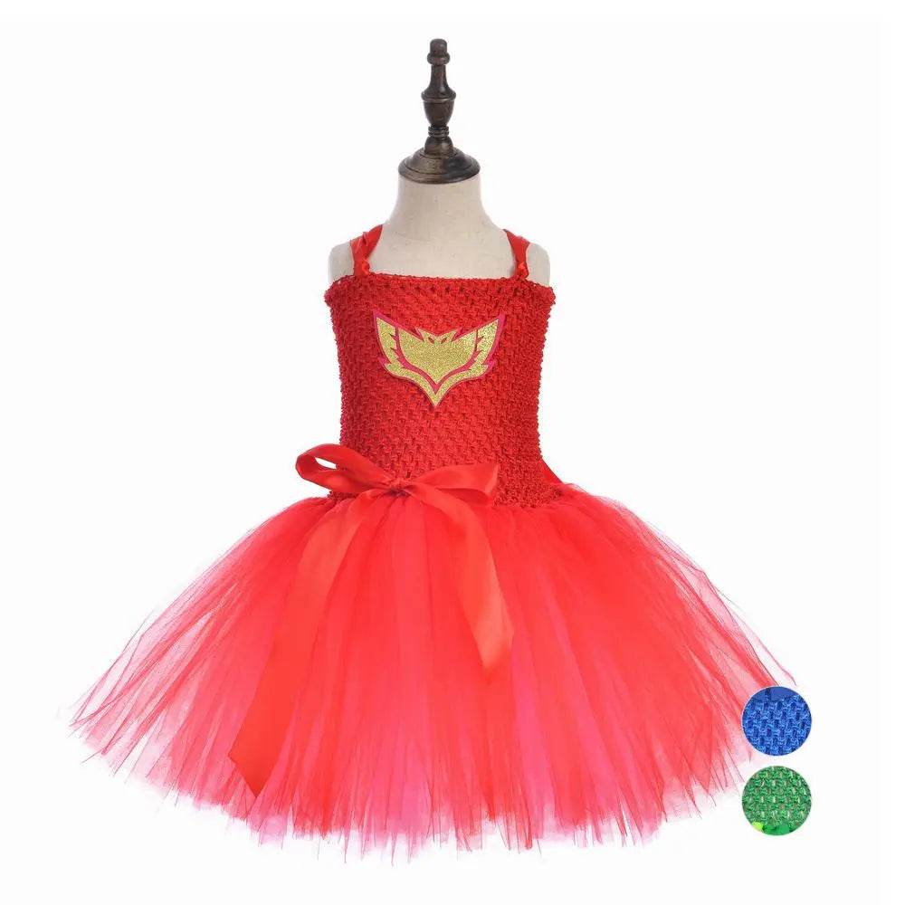 PJ Masks Superhero Cosplay Costumes Halloween Tutu Dress Suits - Ecosfun