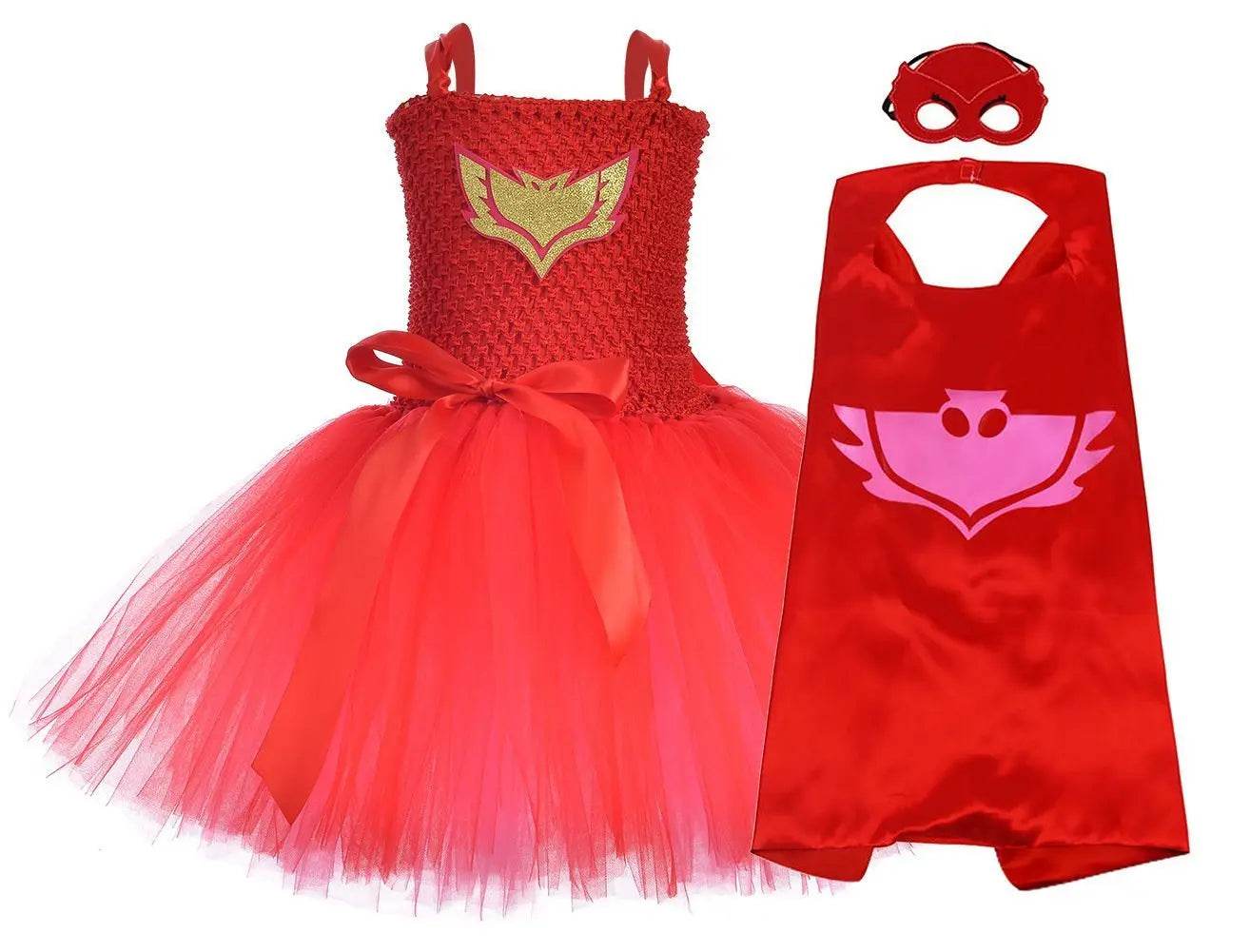 PJ Masks Superhero Cosplay Costumes Halloween Tutu Dress Suits - Ecosfun
