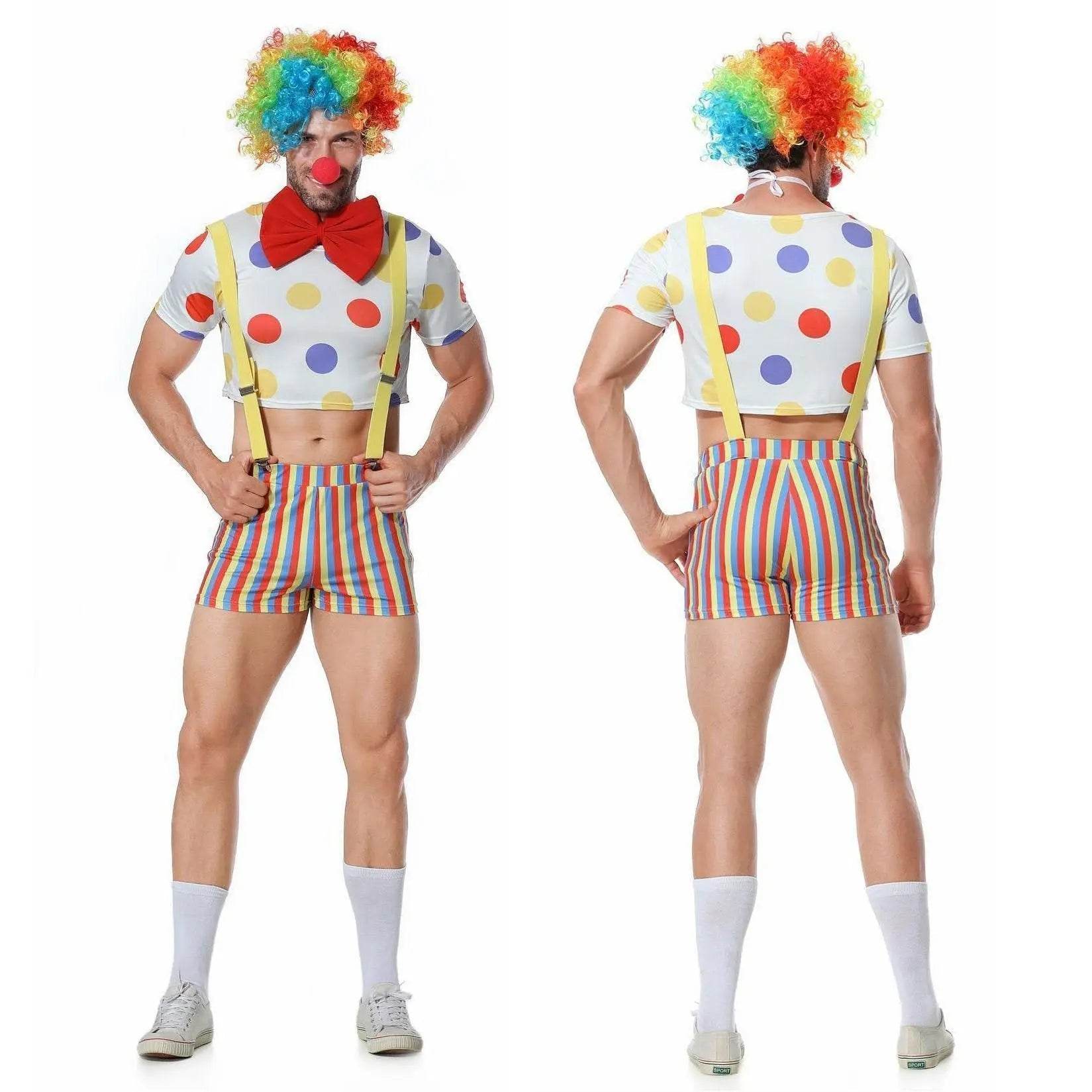 Stag Do Party Fancy Dress Costume Clown For Men - Ecosfun
