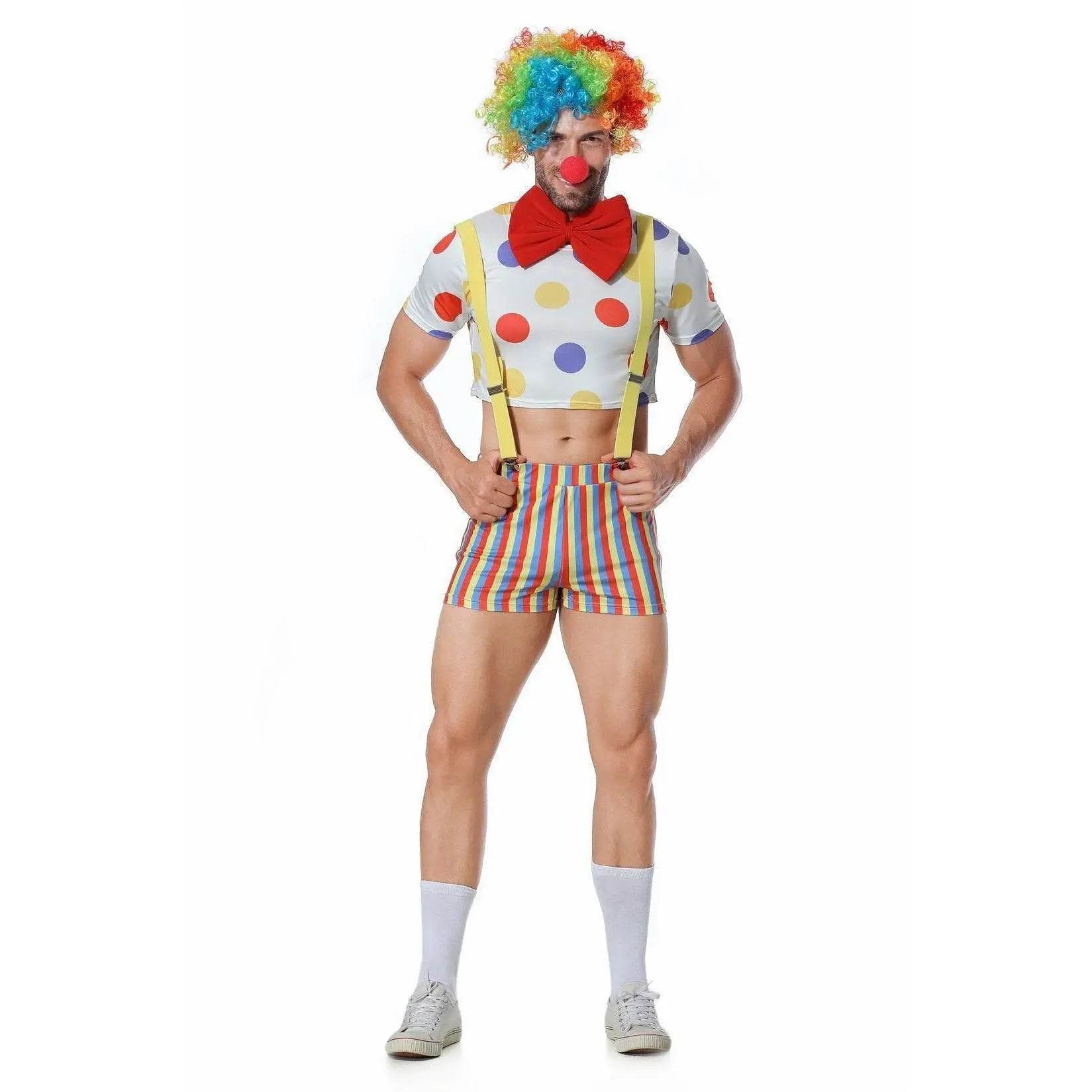 Stag Do Party Fancy Dress Costume Clown For Men - Ecosfun