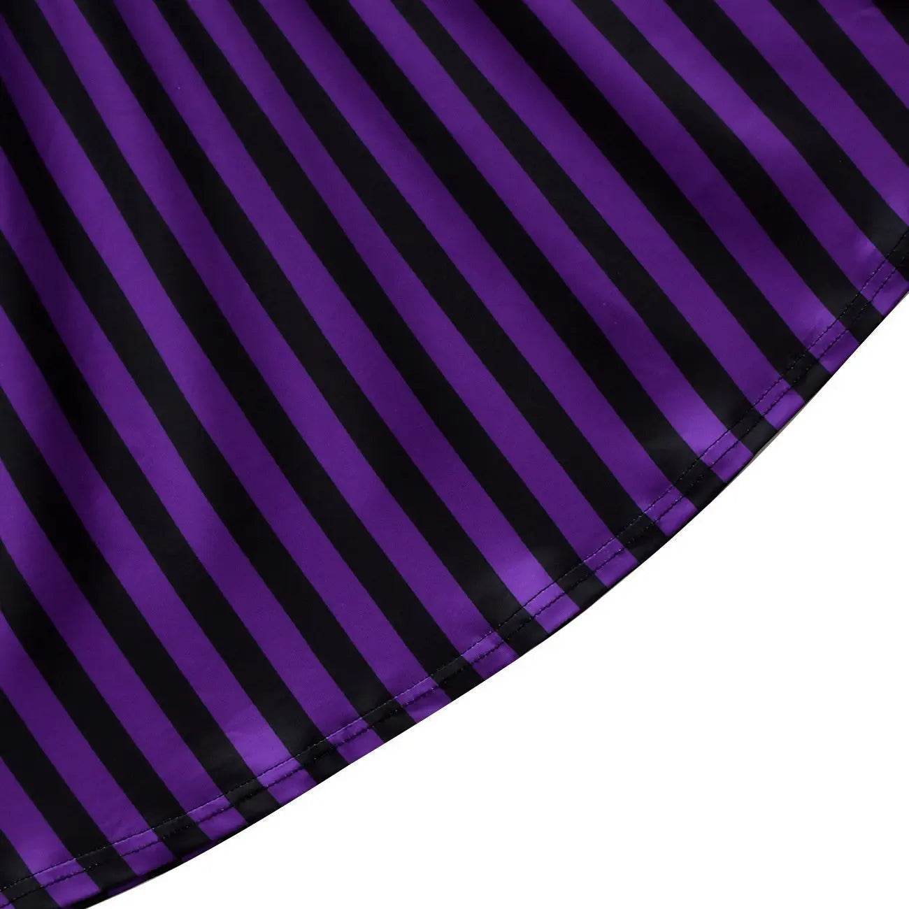 Wednesday Costume The Addams Family Cosplay Striped Dress For Kids - Ecosfun