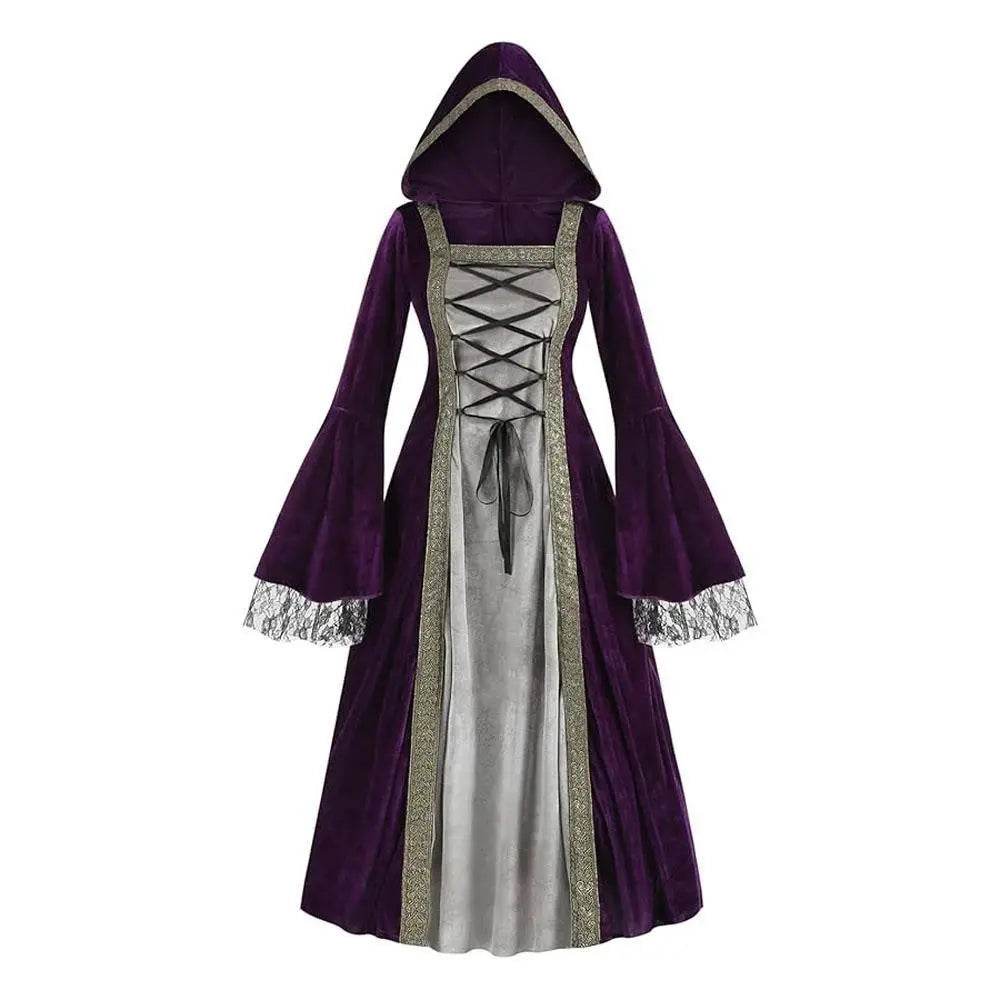 Womens Medieval Renaissance Costume Plus Size Medieval Role Play Dress - Ecosfun