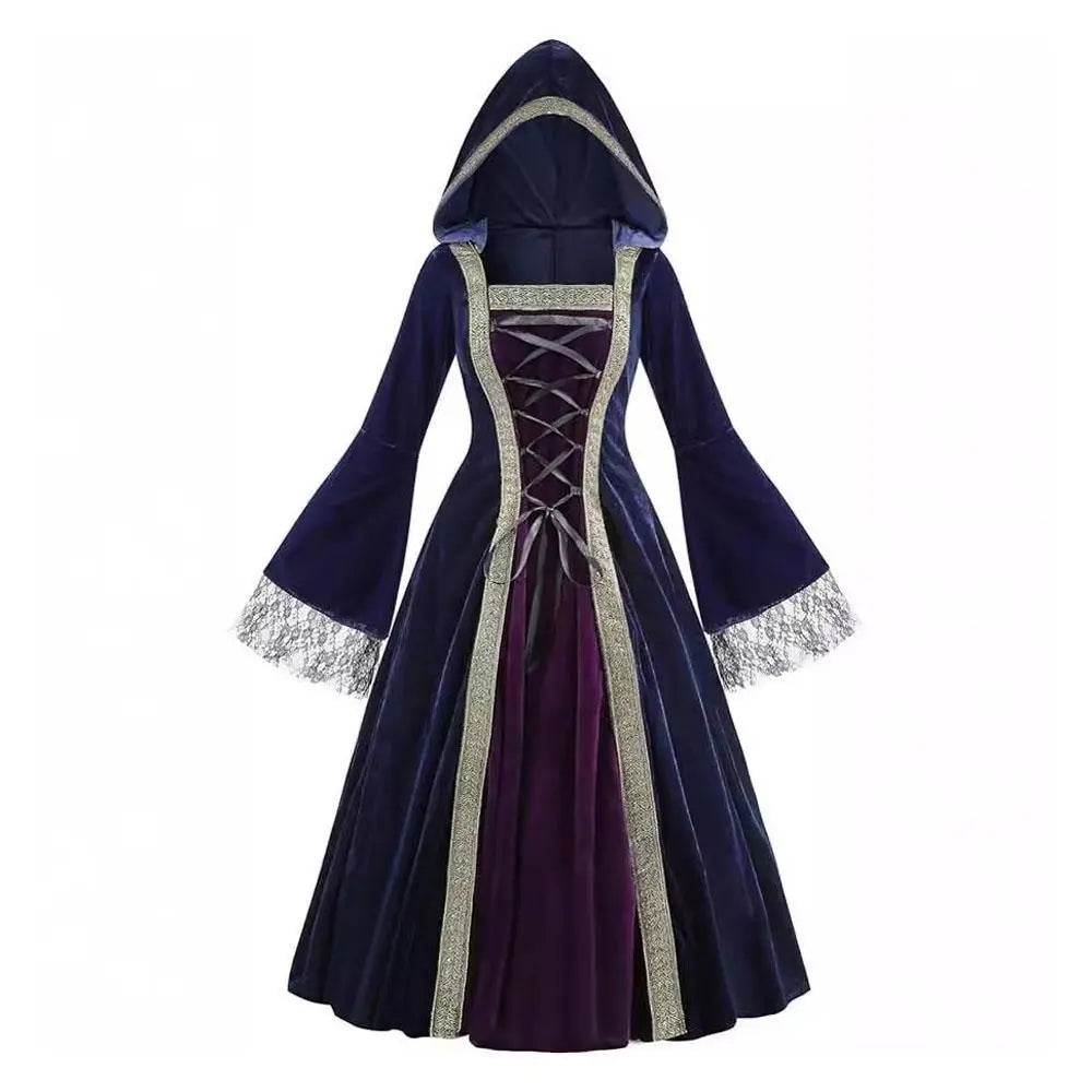 Womens Medieval Renaissance Costume Plus Size Medieval Role Play Dress - Ecosfun