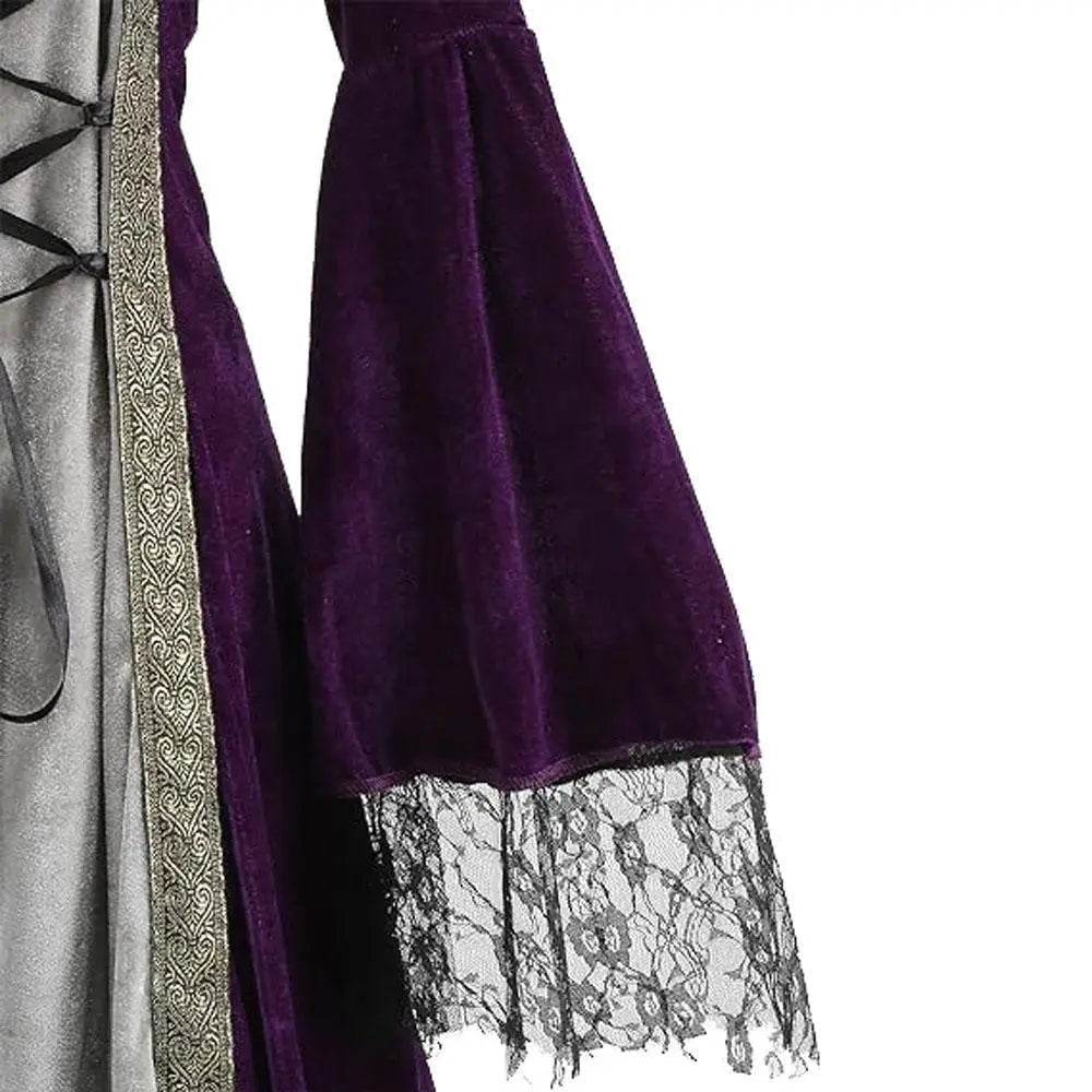 Womens Medieval Renaissance Costume Plus Size Medieval Role Play Dress - Ecosfun