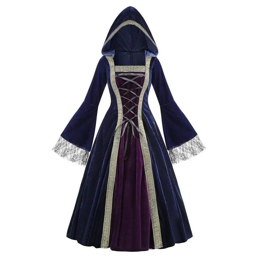 Womens Medieval Renaissance Costume Plus Size Medieval Role Play Dress - Ecosfun