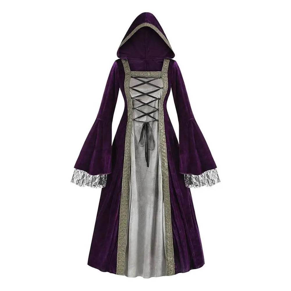 Womens Medieval Renaissance Costume Plus Size Medieval Role Play Dress - Ecosfun