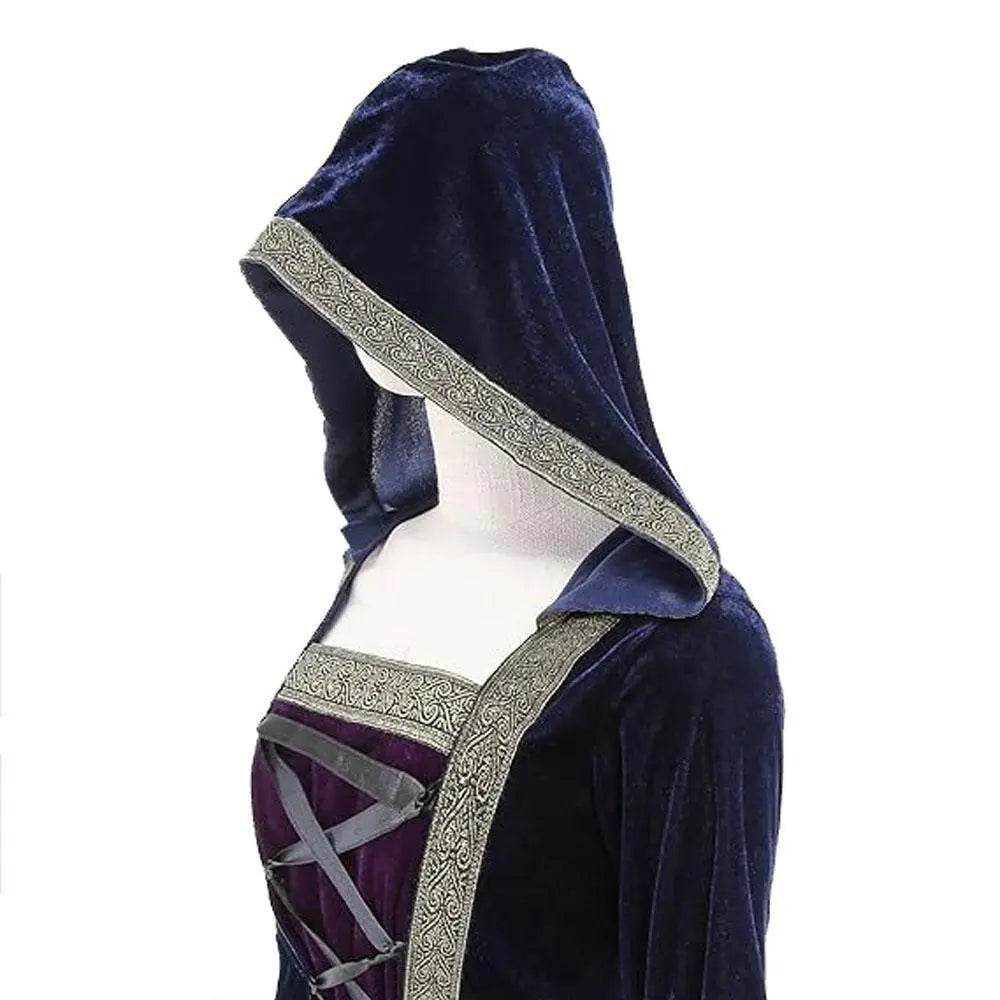 Womens Medieval Renaissance Costume Plus Size Medieval Role Play Dress - Ecosfun