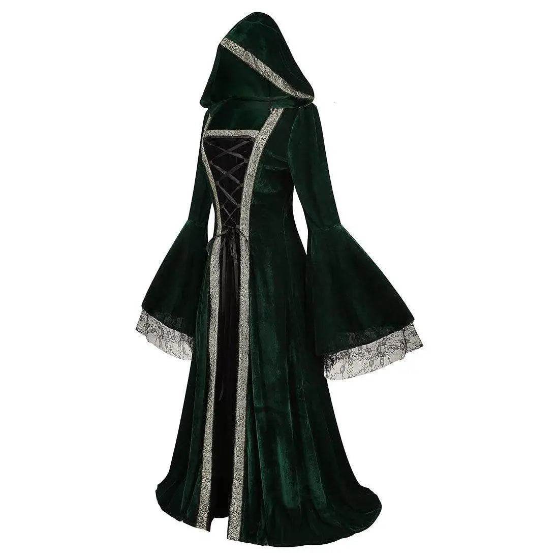 Womens Medieval Renaissance Costume Plus Size Medieval Role Play Dress - Ecosfun
