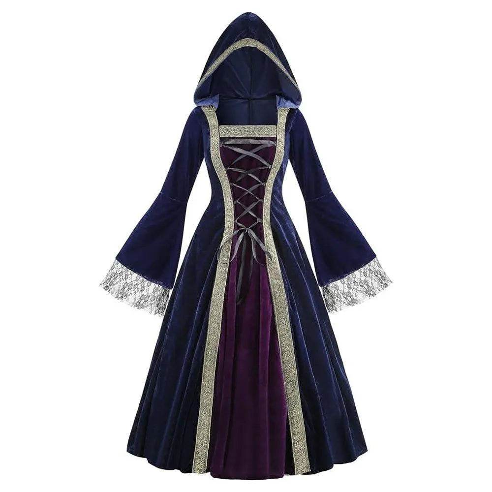 Womens Medieval Renaissance Costume Plus Size Medieval Role Play Dress - Ecosfun
