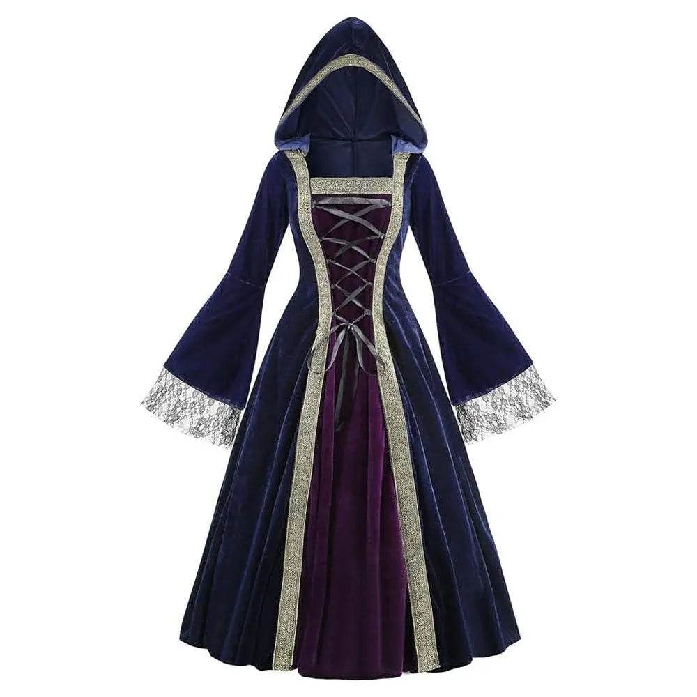 Womens Medieval Renaissance Costume Plus Size Medieval Role Play Dress - Ecosfun
