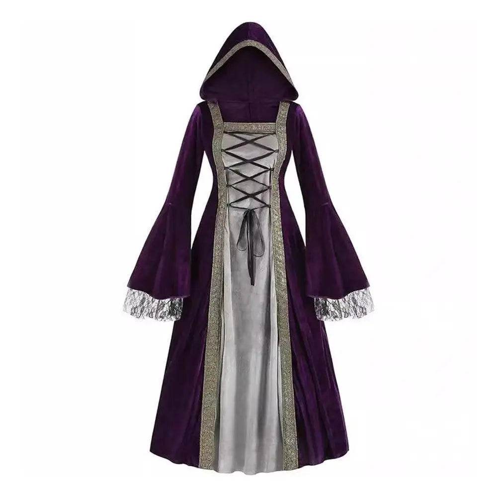 Womens Medieval Renaissance Costume Plus Size Medieval Role Play Dress - Ecosfun