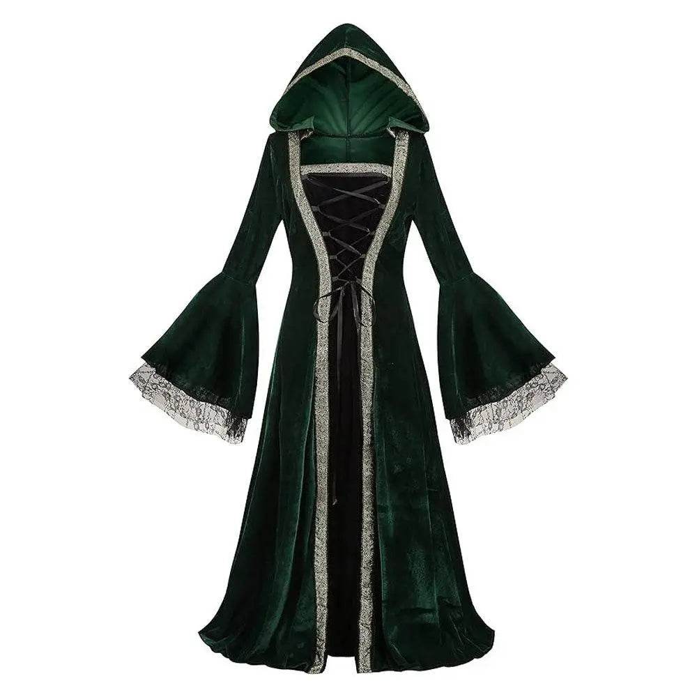 Womens Medieval Renaissance Costume Plus Size Medieval Role Play Dress - Ecosfun