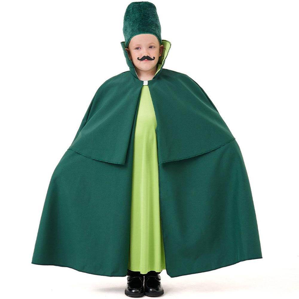 Children's Wizard of Oz Soldier Costume Bearded Guard Outfit for Halloween and Parties - Ecosfun