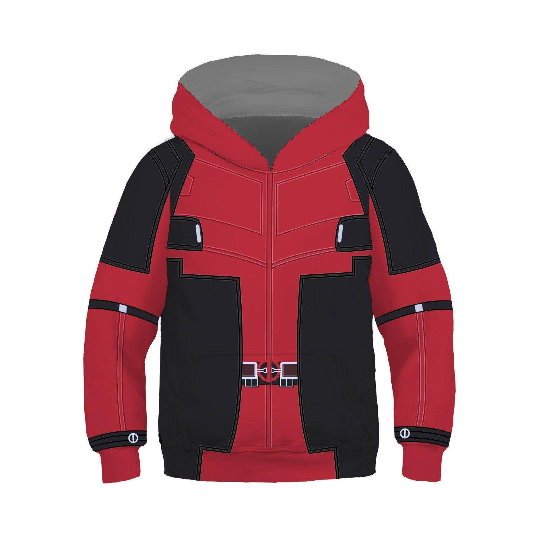 Deadpool and Wolverine Children 3D cartoon Sweater Jumpsuit cosplay - Ecosfun