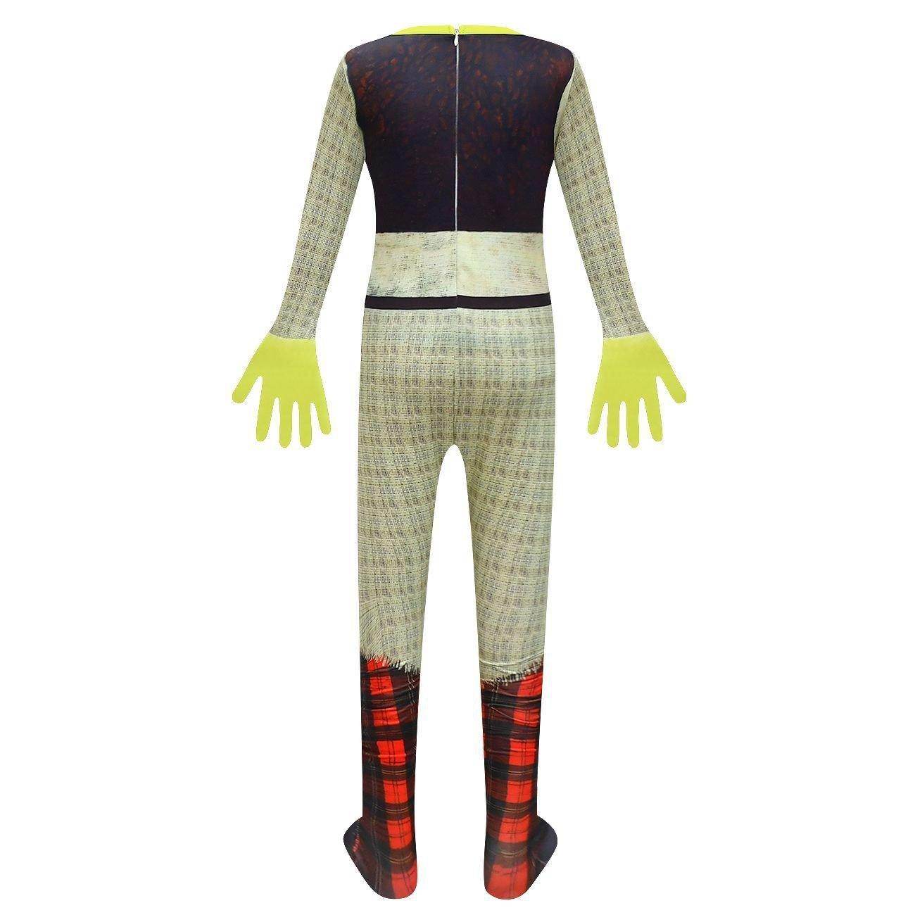 Shrek Costume Cosplay Jumpsuit with Mask Bag for Kids Halloween - Ecosfun