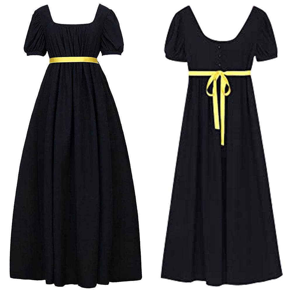 Bridgerton cosplay costume vintage regency Victorian tea dress - Ecosfun