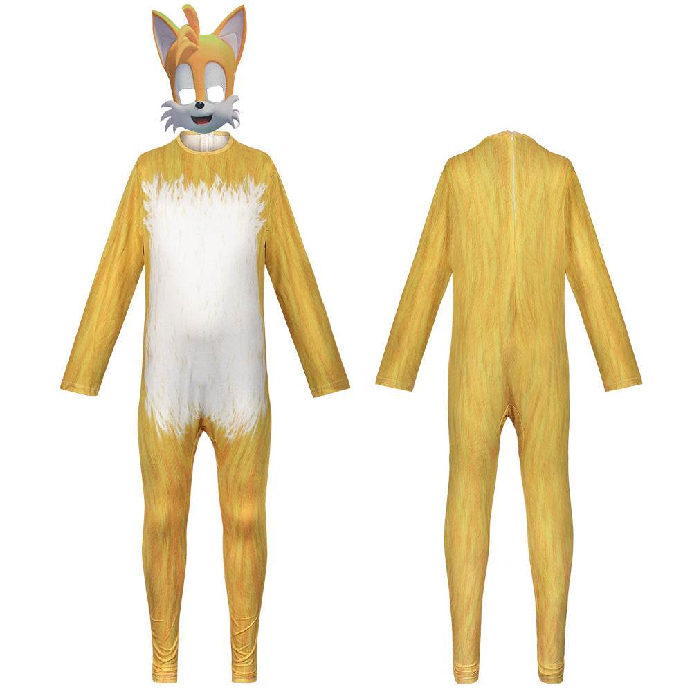 Sonic the Hedgehog Cosplay Costume Jumpsuit Kids Party Carnival - Ecosfun