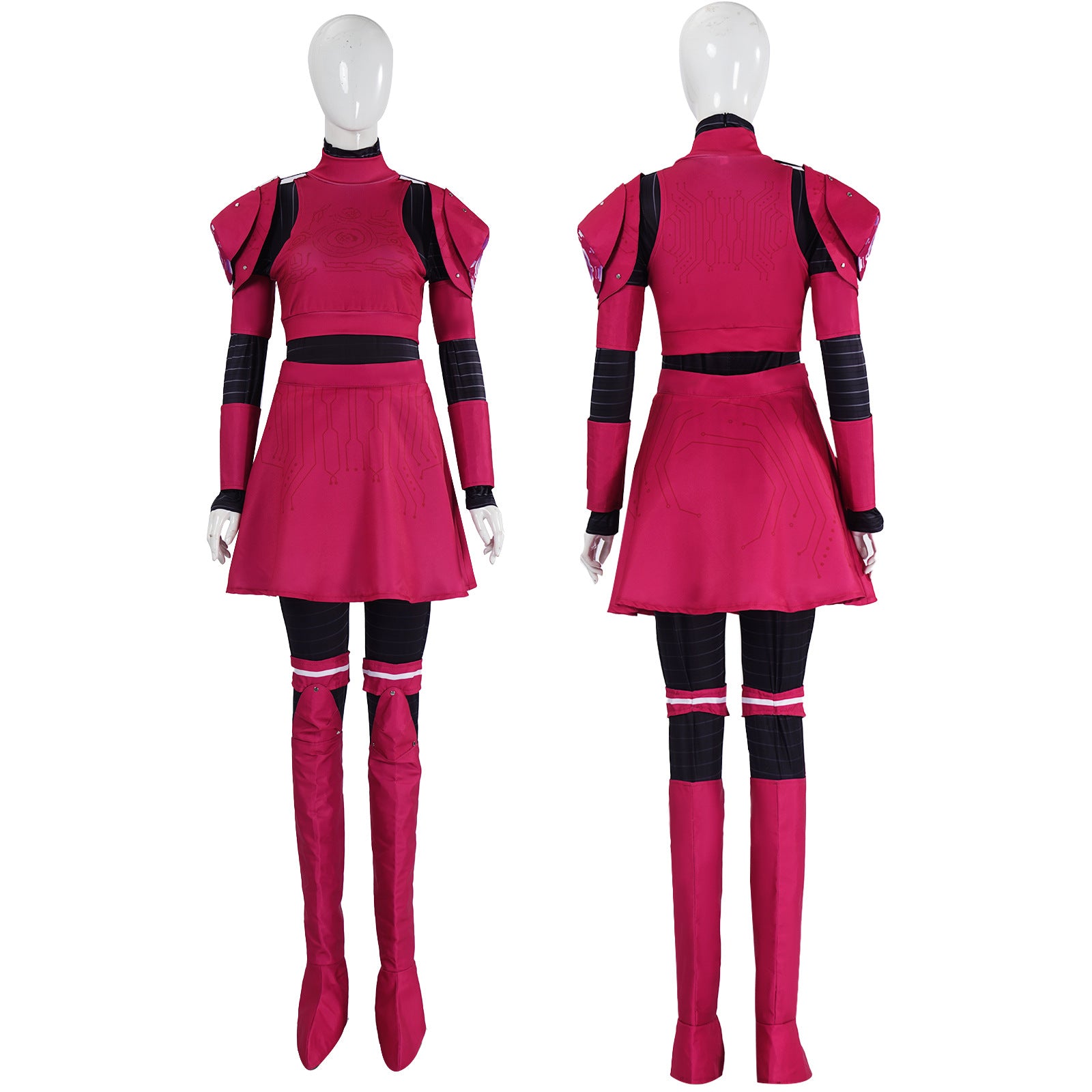 Robot Scary Doll Megan Costume M3GAN 2.0 Horror Cosplay for Adult Kids