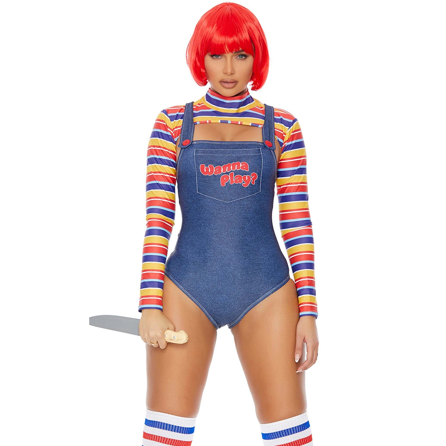 Wanna Play Print Cosplay Party Costumes For Women