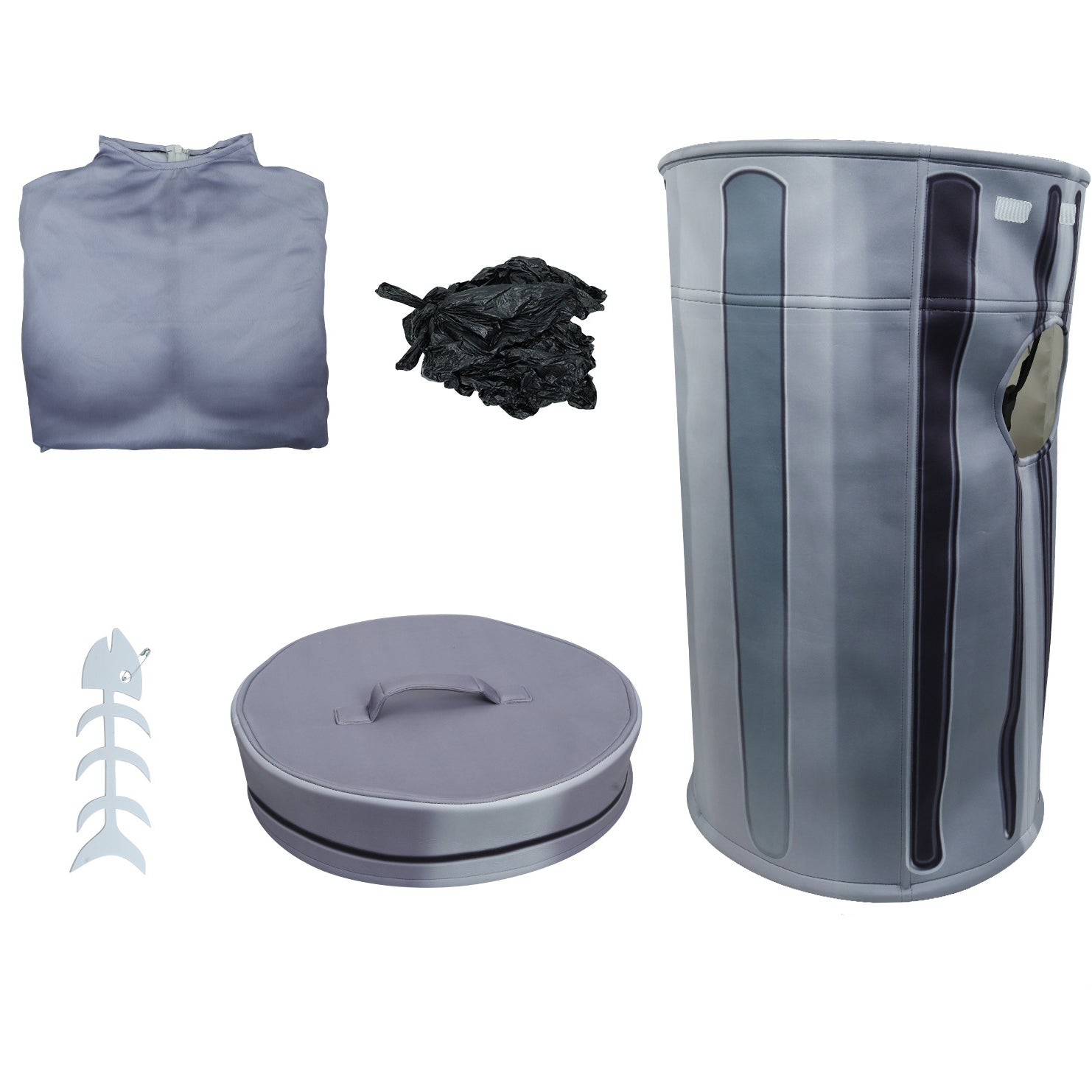 Disfraz completo de cosplay de cubo de basura señorial de Honkai Star Rail