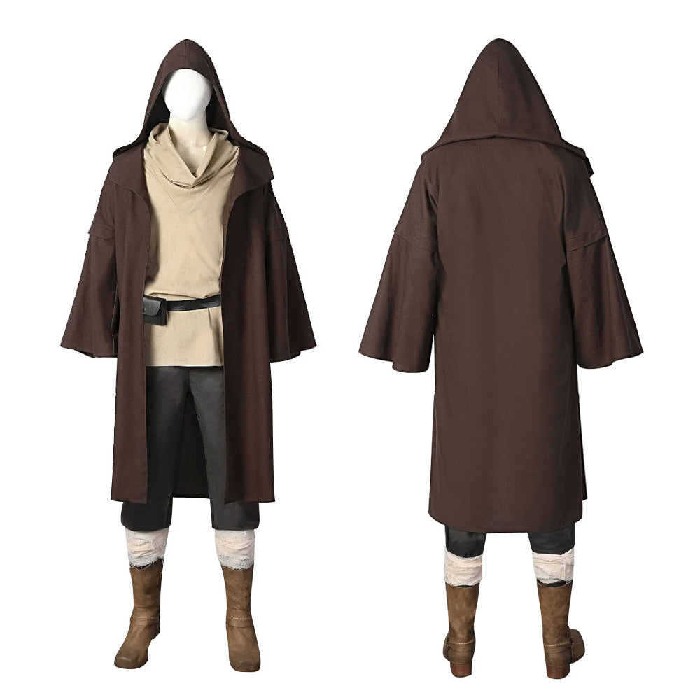Disfraz de cosplay de Obi Wan Kenobi Traje de Star Wars Atuendo de Halloween