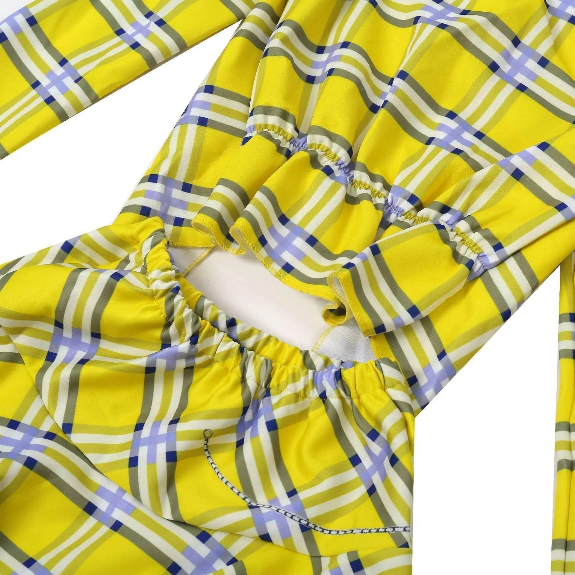 Clueless Cher Horowitz Girl Cosplay Costume School Uniform Suit Fancy Dress Halloween Outfit - Ecosfun