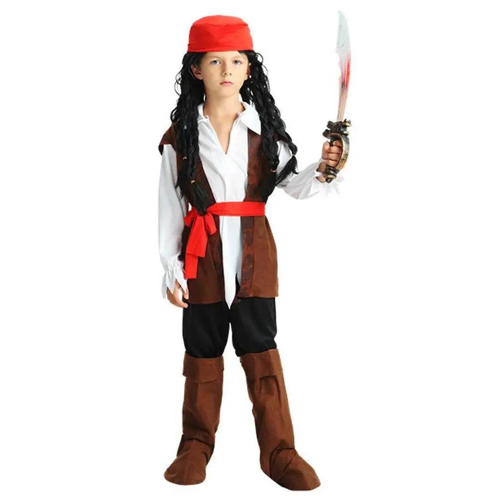 Family Matching Pirate Outfit Cosplay Costume Fancy Dress Halloween - Ecosfun