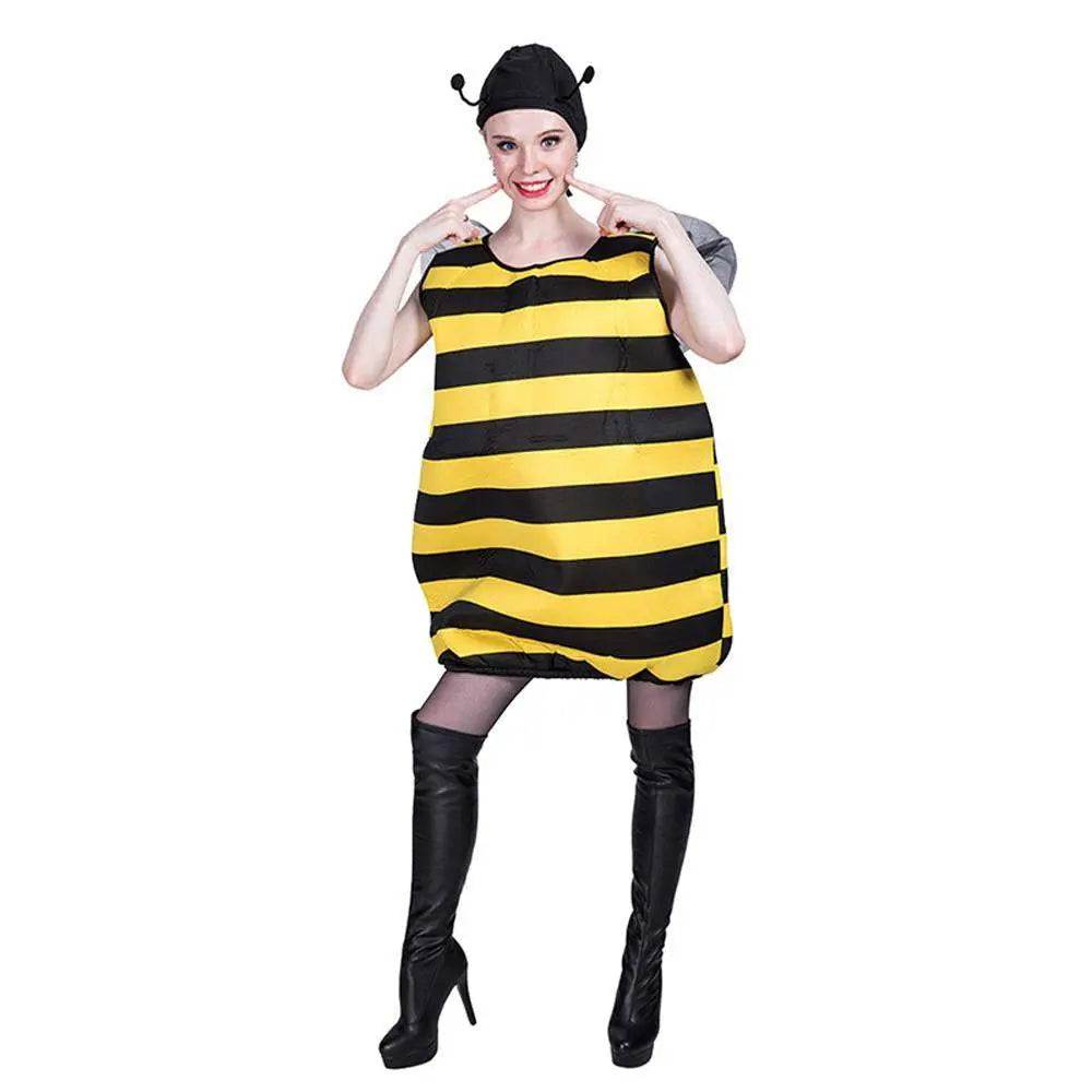 Halloween Bumble Bee Cosplay Costumes Party Animal Outfit Dress Up For Adults - Ecosfun