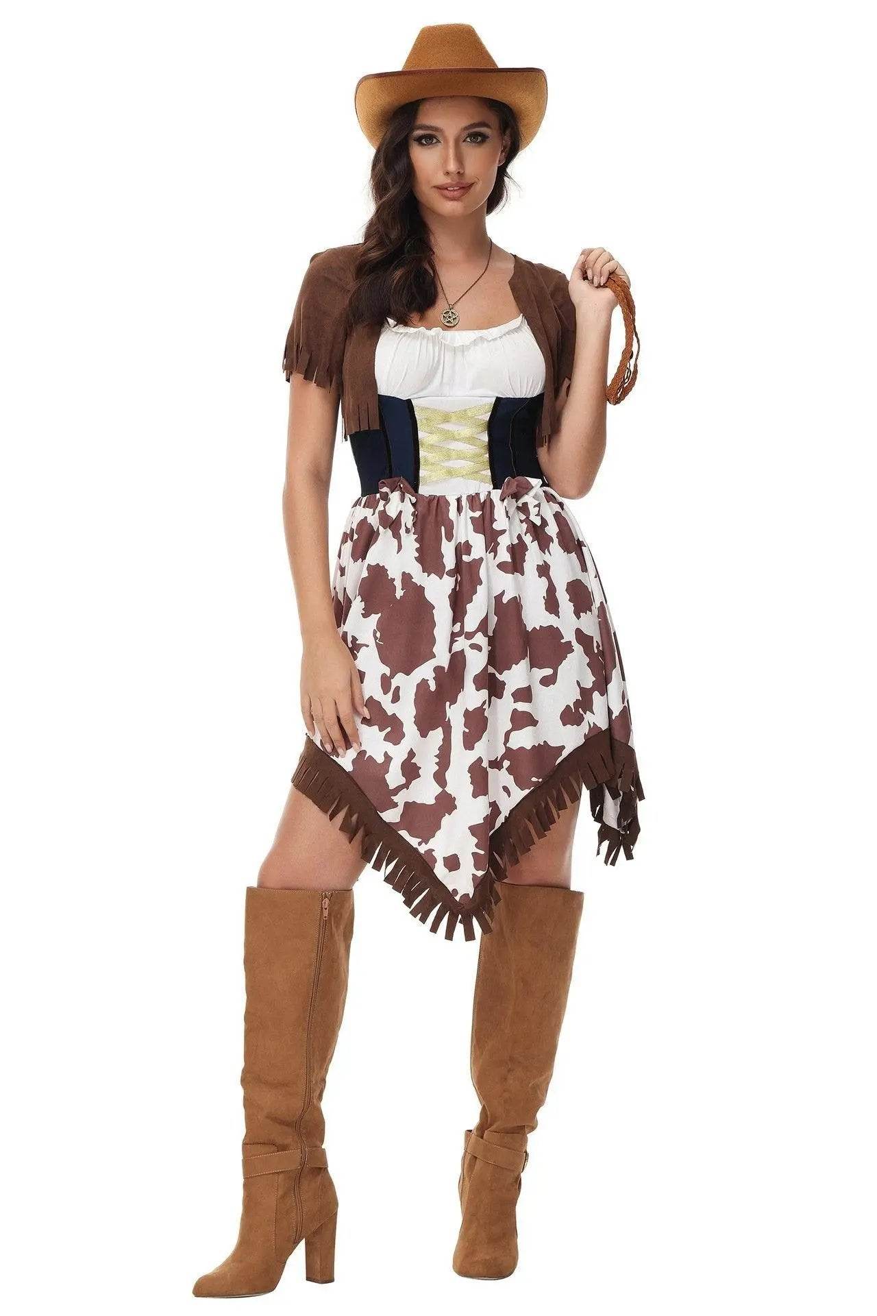 Halloween cosplay Adult retro 70s disco Hippie Fancy Dress Costume - Ecosfun