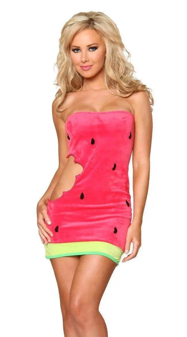 Halloween watermelon dress cosplay party costume Fancy Dress Elegant - Ecosfun