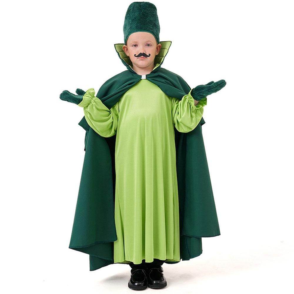 Children's Wizard of Oz Soldier Costume Bearded Guard Outfit for Halloween and Parties - Ecosfun