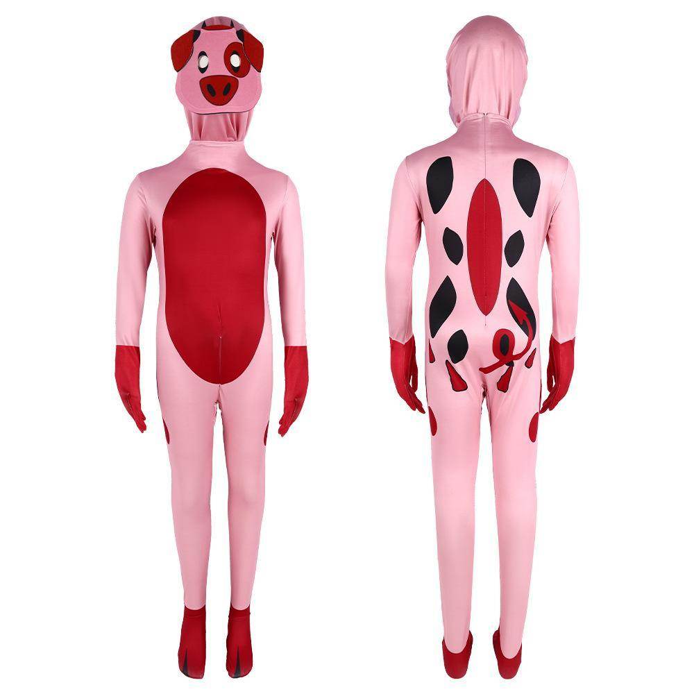 Hazbin Hotel Nugget Jumpsuit Adult Kids Cosplay Costume Outfits Halloween Carnival Suit - Ecosfun