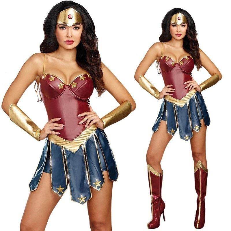 Hero stage costumes Roman war god Costume Halloween For Adult - Ecosfun
