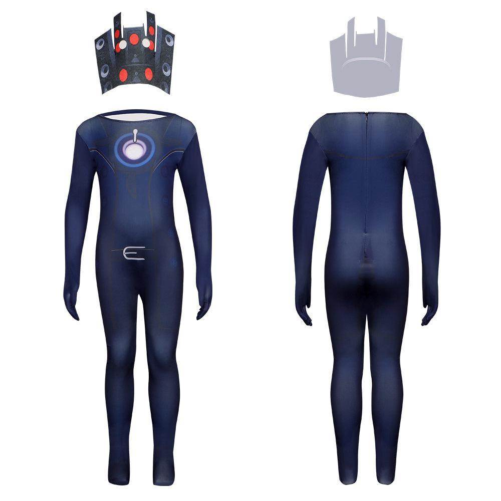 Skibidi Toilet Game Kids Cosplay Costume Jumpsuit Halloween Carnival Suit - Ecosfun