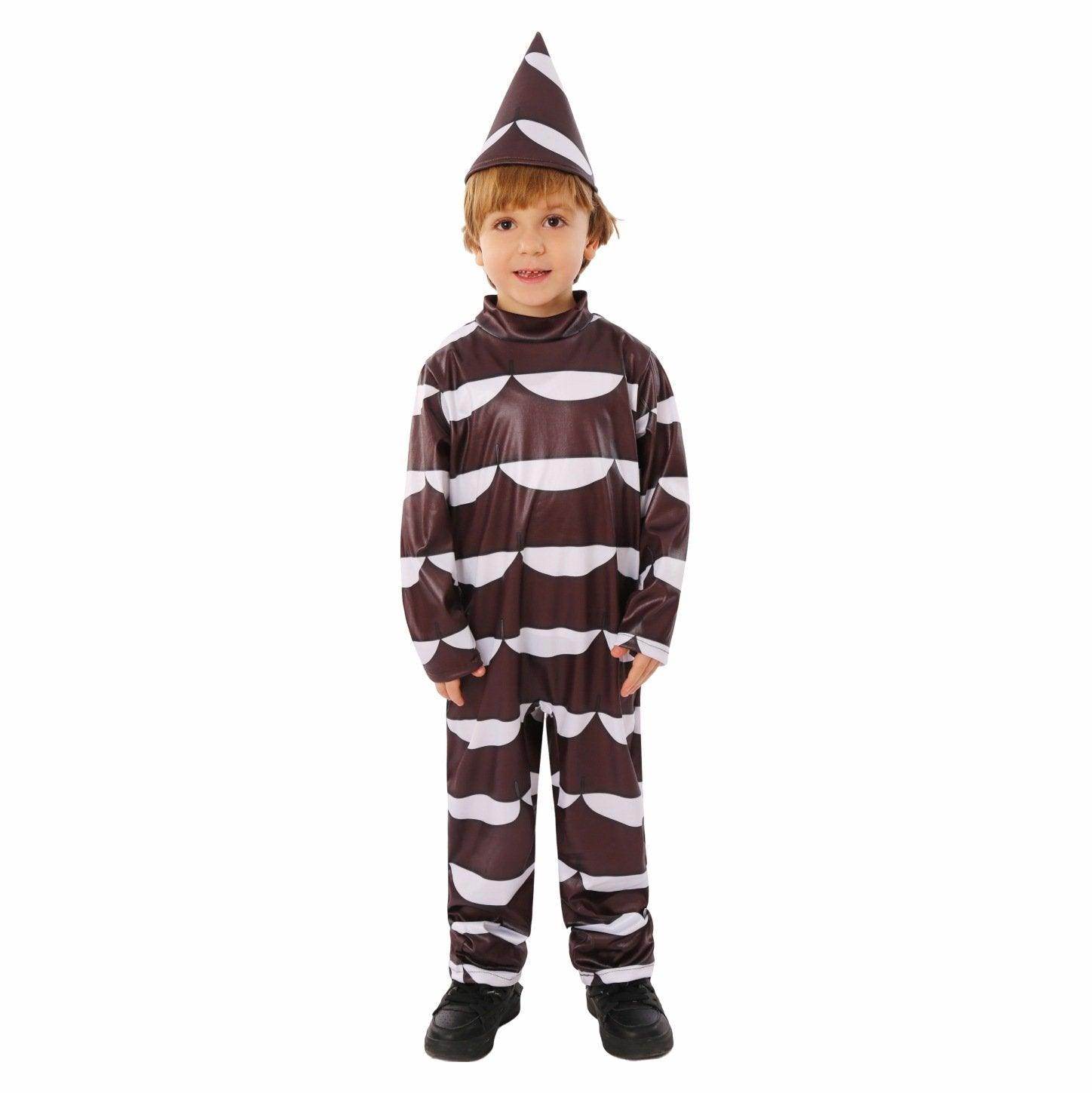 Willy Wonka Kids Chocolate Costumes Movie Jumpsuit Party Cosplay Halloween - Ecosfun